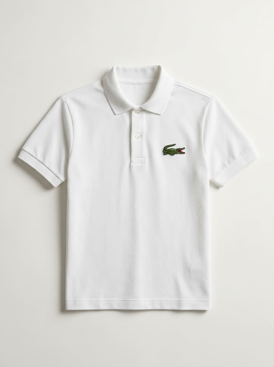 Lacoste Classic Polo White Big Croc